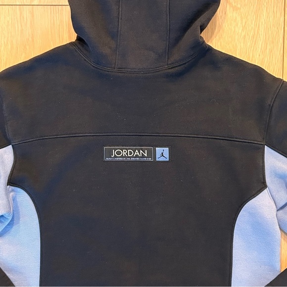 Jordan Jumpman 23 Hoodie Black Blue Pullover Fleece Sweatshirt Size Small - Picture 4 of 8